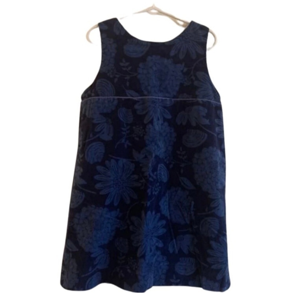 Lilly Pulitzer Girls Corduroy Dress Size 6X Blue Sleeveless Preppy